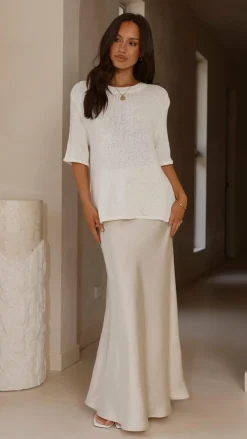 Fashion Allied Knit Tops|Knitwear^Amara Knit Top - White