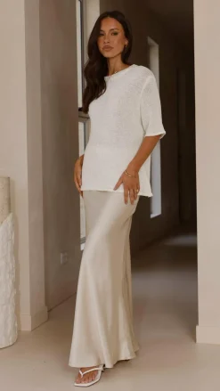 Fashion Allied Knit Tops|Knitwear^Amara Knit Top - White