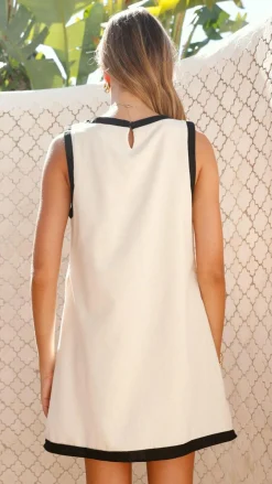 Fashion Allied Dresses|Mini^Amara Mini Dress - Oatmeal