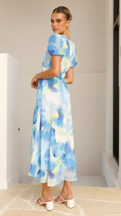 Pink Diamond Dresses|Maxi^Amberose Maxi Dress - Blue/Green