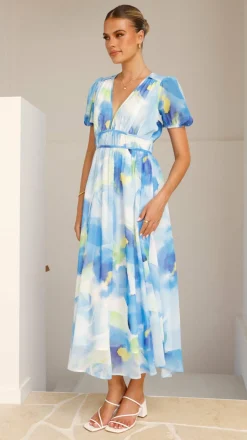 Pink Diamond Dresses|Maxi^Amberose Maxi Dress - Blue/Green