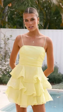 LILYWHYT Sale Dresses^Amery Mini Dress - Butter