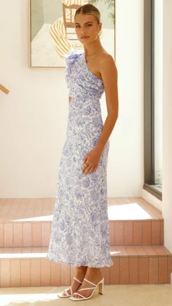 SASHA (BNE) Sale Dresses^Amina Maxi Dress - Blue Floral
