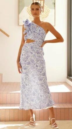 SASHA (BNE) Sale Dresses^Amina Maxi Dress - Blue Floral