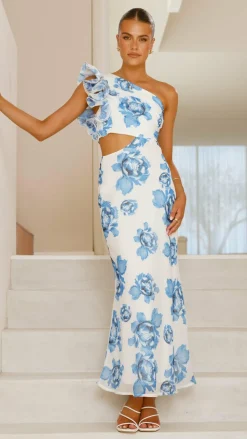 SASHA (BNE) Dresses|Maxi^Amina Maxi Dress - Blue Rose