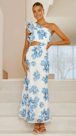 SASHA (BNE) Dresses|Maxi^Amina Maxi Dress - Blue Rose