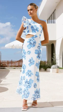 SASHA (BNE) Dresses|Maxi^Amina Maxi Dress - Blue Rose