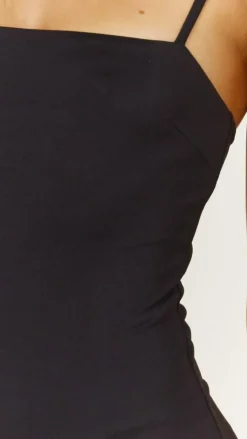 Luvalot Tops^Amos Bodysuit - Black