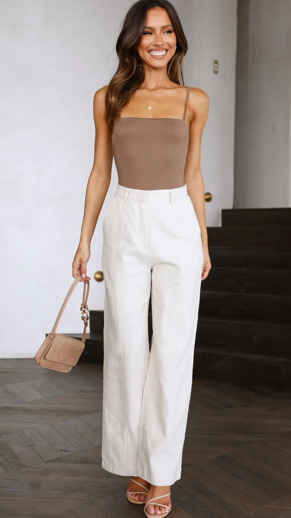 Luvalot Tops^Amos Bodysuit - Brown
