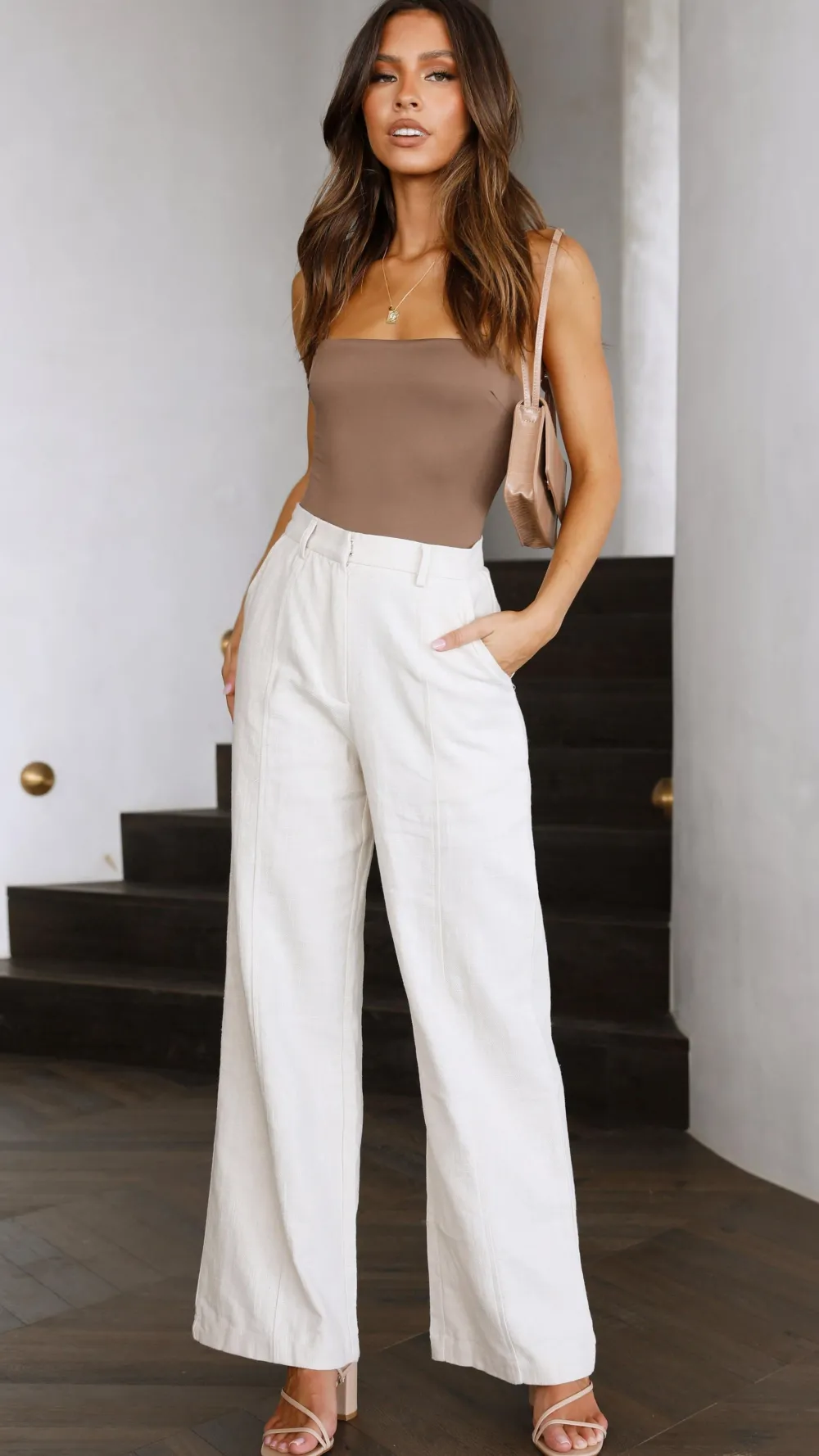 Luvalot Tops^Amos Bodysuit - Brown