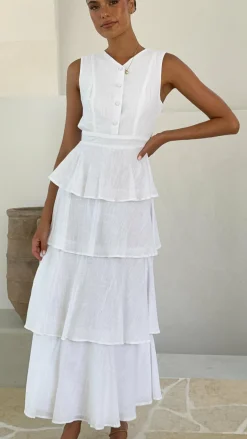 LILYWHYT Sale Dresses^Anastasia Backless Maxi Dress - White