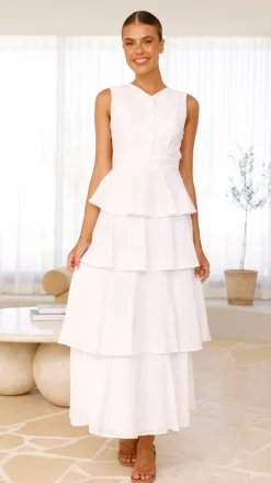 LILYWHYT Sale Dresses^Anastasia Backless Maxi Dress - White