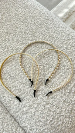 Morgan and Taylor Fascinators|Hair Accessories^Andrea Headband Set - Pearl