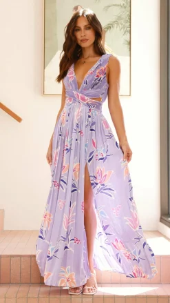 Main St Sale Dresses^Anita Maxi Dress - Lilac Floral