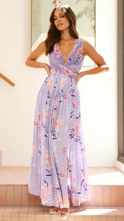Main St Sale Dresses^Anita Maxi Dress - Lilac Floral