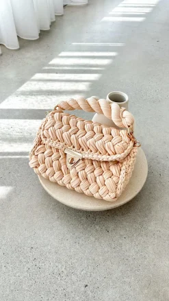 Adorne Bags^Annabel Chunky Plaited Handbag - Cream