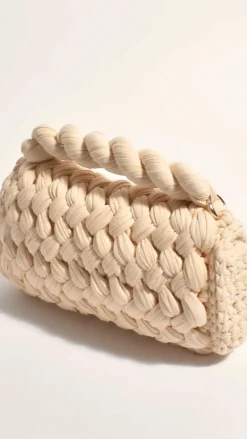 Adorne Bags^Annabel Chunky Plaited Handbag - Cream