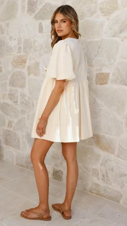 LILYWHYT Dresses|Mini^Arana Mini Dress - Beige