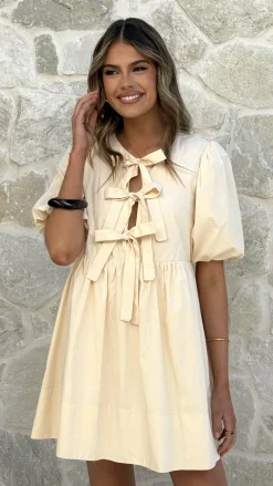 LILYWHYT Dresses|Mini^Arana Mini Dress - Beige