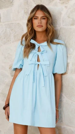 LILYWHYT Dresses|Mini^Arana Mini Dress - Blue