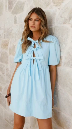 LILYWHYT Dresses|Mini^Arana Mini Dress - Blue
