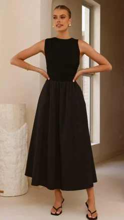 Style State Dresses|Midi^Aria Sleeveless Midi Dress - Black