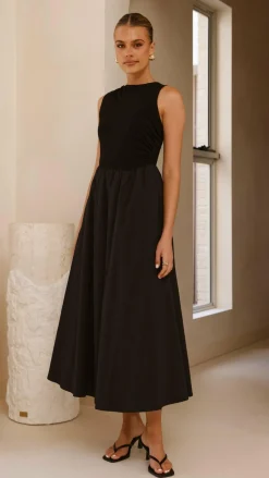 Style State Dresses|Midi^Aria Sleeveless Midi Dress - Black