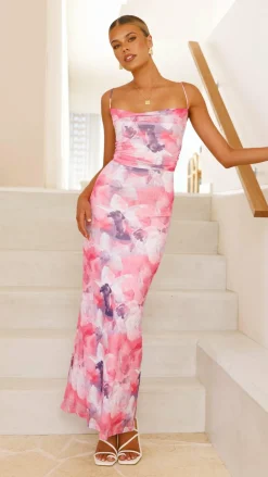 Sweet Acacia Sale Dresses^Ashley Maxi Dress - Pink Floral