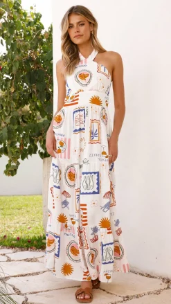 Fashion Allied Dresses|Maxi^Athea Maxi Dress - Ocean Oasis Print