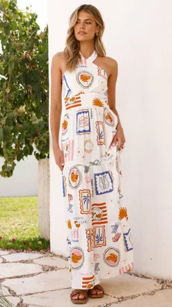 Fashion Allied Dresses|Maxi^Athea Maxi Dress - Ocean Oasis Print
