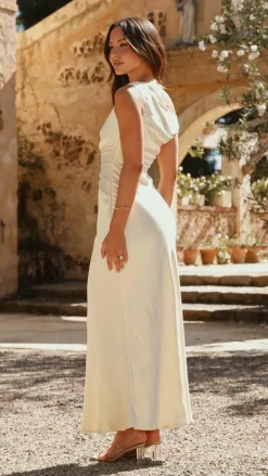 LILYWHYT Mon Cheri|Dresses^Auria Off Shoulder Maxi Dress - Yellow