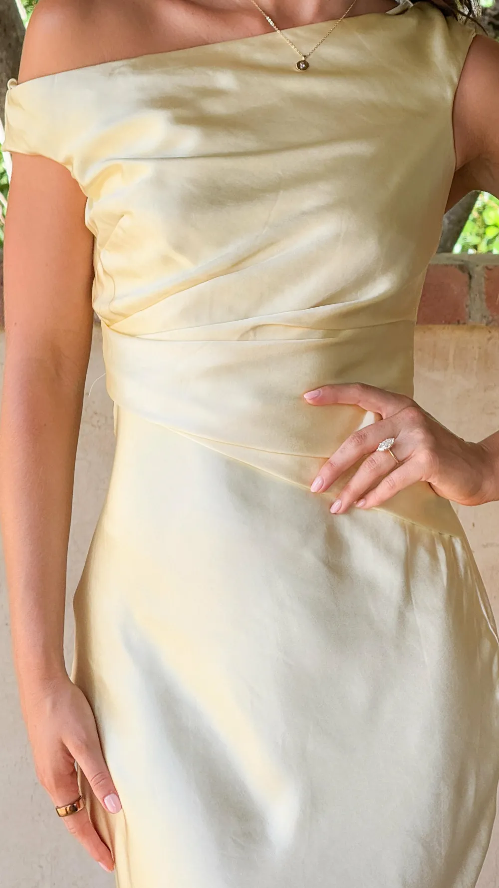 LILYWHYT Mon Cheri|Dresses^Auria Off Shoulder Maxi Dress - Yellow