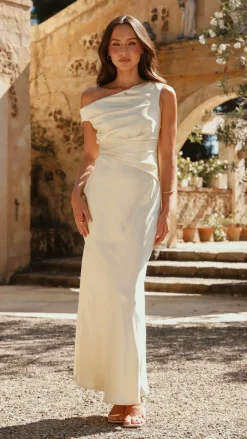 LILYWHYT Mon Cheri|Dresses^Auria Off Shoulder Maxi Dress - Yellow
