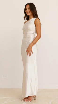 LILYWHYT Mon Cheri|Dresses^Auria Off Shoulder Maxi Dress - Champagne