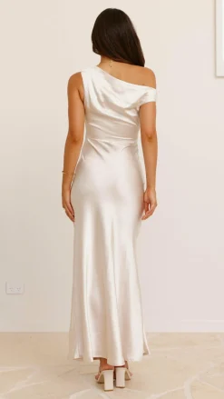 LILYWHYT Mon Cheri|Dresses^Auria Off Shoulder Maxi Dress - Champagne