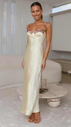 SASHA (BNE) Sale Dresses^Aurora Maxi Dress - Yellow