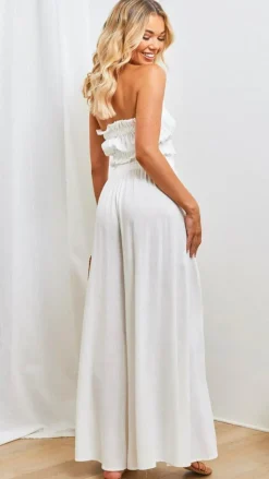 Iris Maxi Bottoms^Avery Wide Leg Pants - White