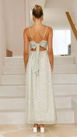 LILYWHYT Sale Dresses^Azura Maxi Dress - Green Floral