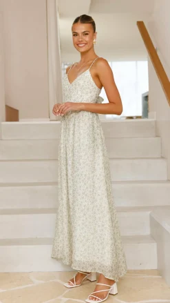 LILYWHYT Sale Dresses^Azura Maxi Dress - Green Floral