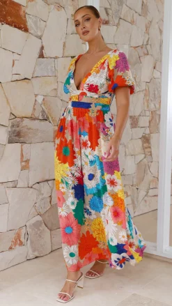 Pink Diamond Dresses|Maxi^Baker Maxi Dress - Multi Floral