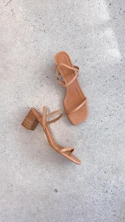 Billini Billini|Heels^Balton Mule Heel - Sugar Brown / Natural