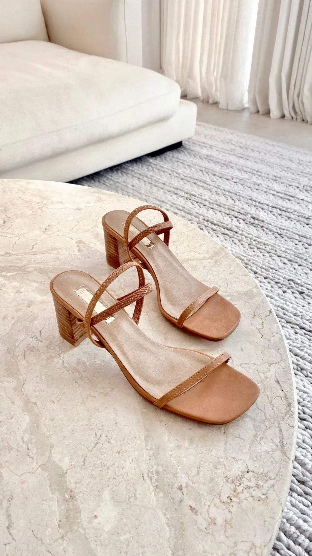 Billini Billini|Heels^Balton Mule Heel - Sugar Brown / Natural