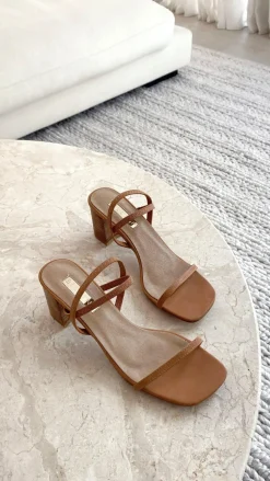 Billini Billini|Heels^Balton Mule Heel - Sugar Brown / Natural