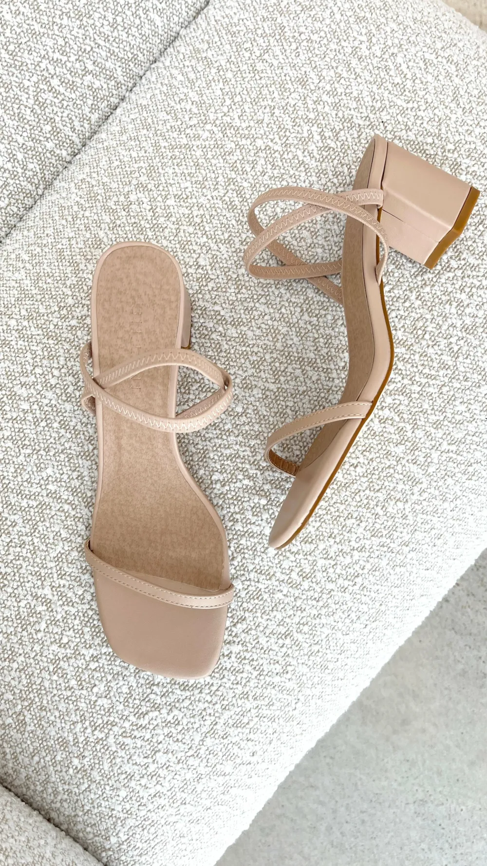 Billini Billini|Heels^Balton Mule Heels - Nude