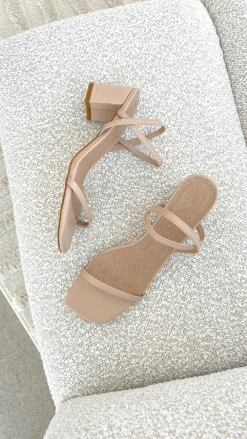 Billini Billini|Heels^Balton Mule Heels - Nude
