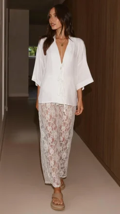 YH AND CO Bottoms^Baxter Pant - White Lace