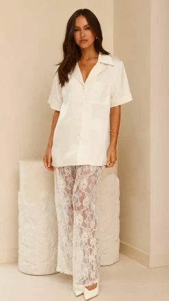 YH AND CO Bottoms^Baxter Pant - White Lace