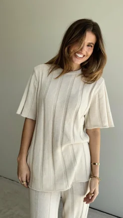 Burans Knit Tops|Knitwear^Bayu Knit Top - Cream
