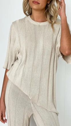 Burans Knit Tops|Knitwear^Bayu Knit Top - Cream