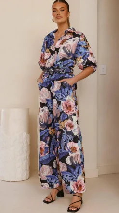 Bubblegum Sets|Bottoms^Becca Wide Leg Pants - Azure Donatella